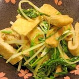 京のおばんざい☆水菜と油揚げの煮物